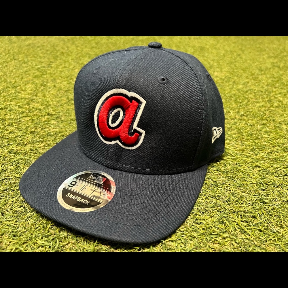 New Era 9Fifty snap back hat. 1974 Atlanta Braves “a”. 1 of 1 salesman’s sample.